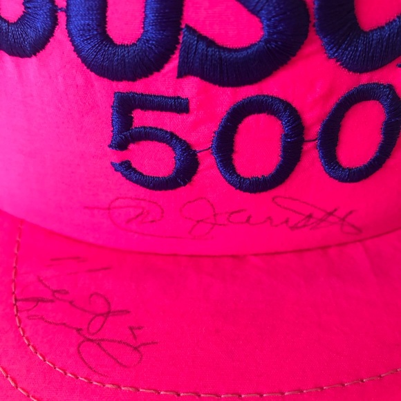 Vintage Early 80’s BUSCH 500 Hat with  autographs. RARE. One of a kind! - Picture 3 of 7